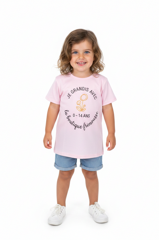 Chandail Je Grandit avec Frimousse - Rose