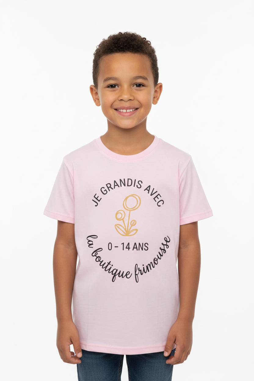 Chandail Je Grandit avec Frimousse - Rose