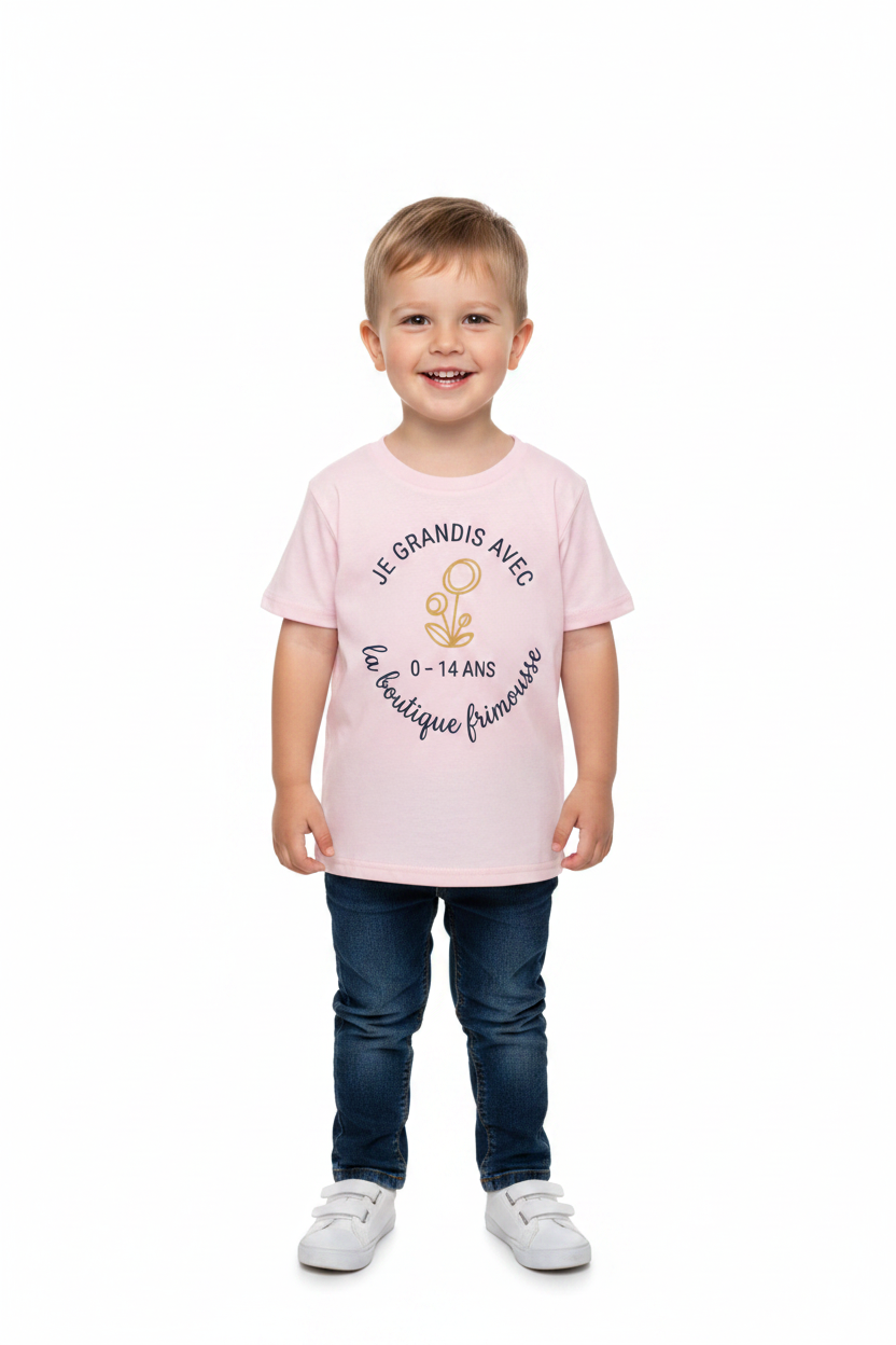 Chandail Je Grandit avec Frimousse - Rose