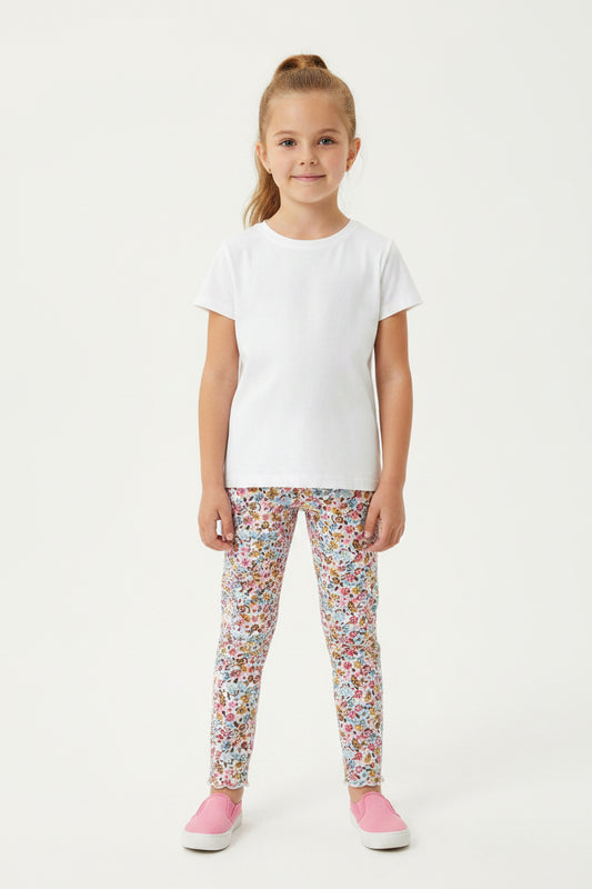 Legging Fleurs Pastel
