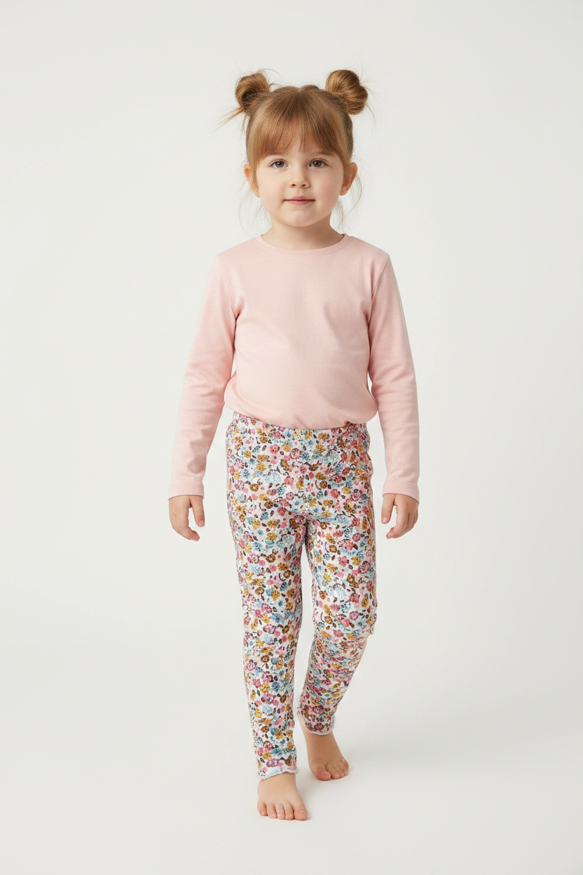 Legging Fleurs Pastel