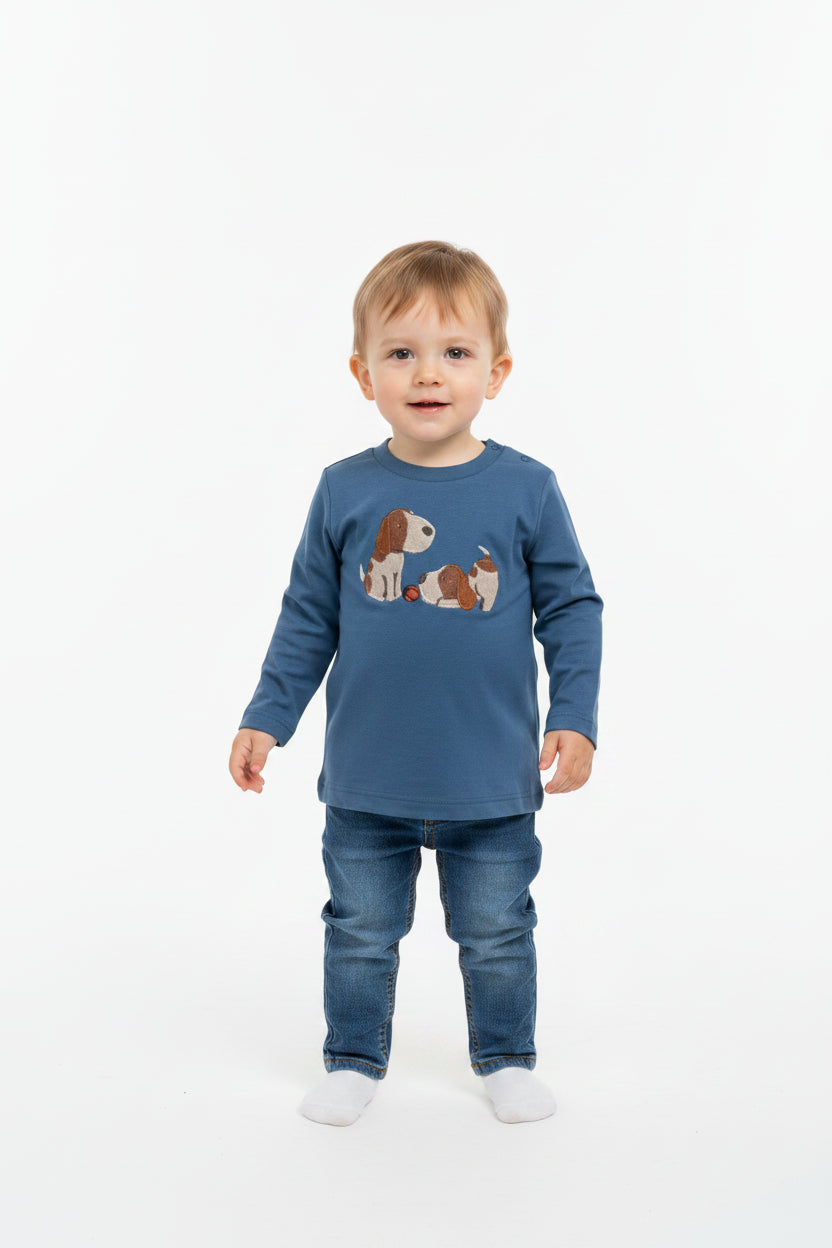 Chandail Petits chiens Bleu