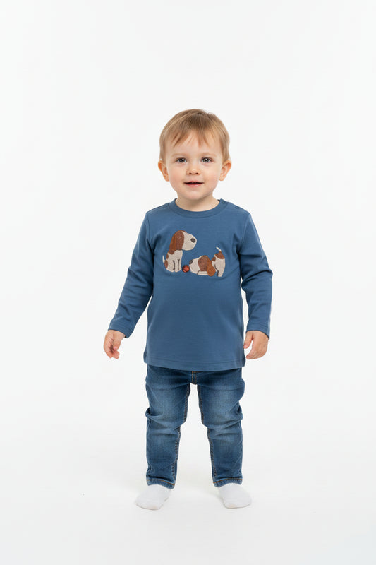 Chandail Petits chiens Bleu
