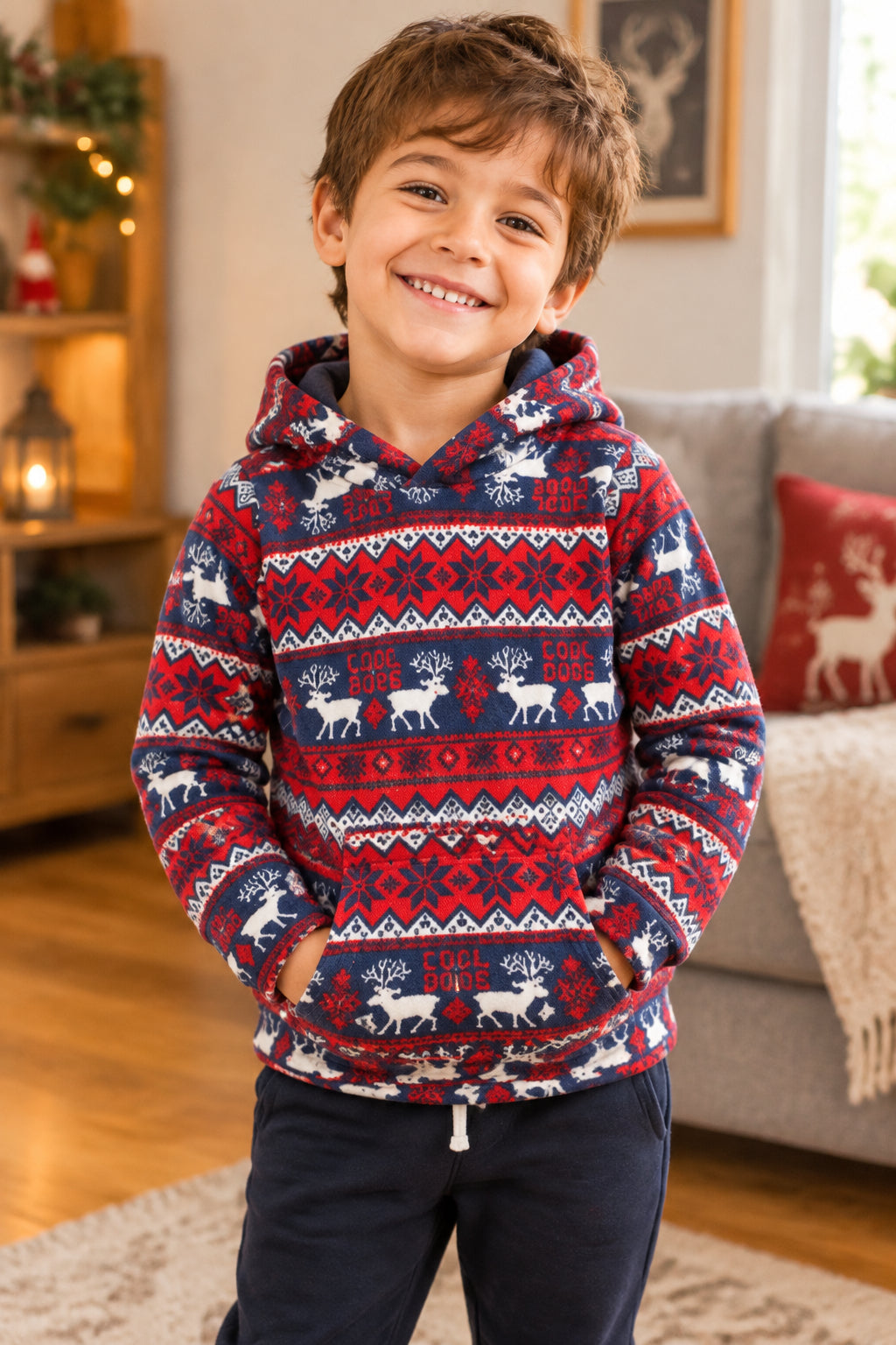 Chandail Hoodie Capuchon Cerf