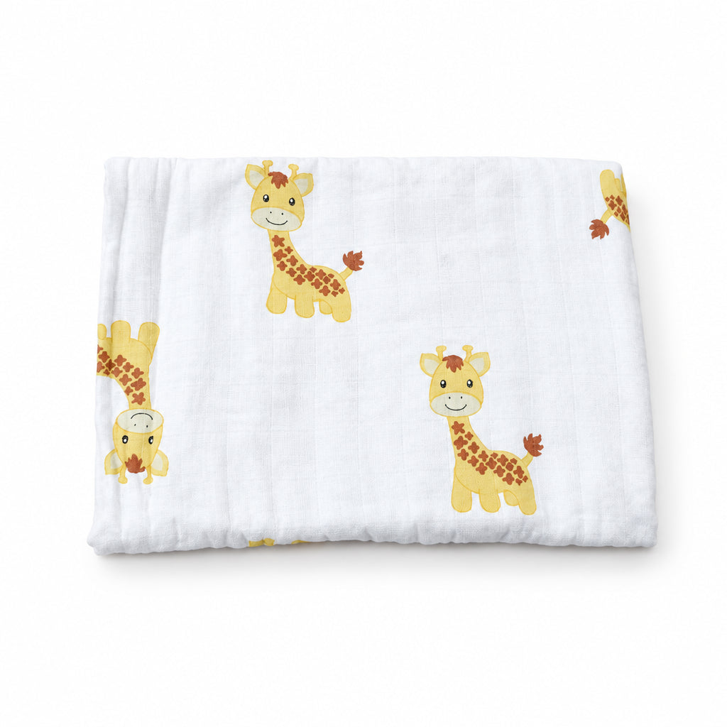 Mousseline bébé girafe