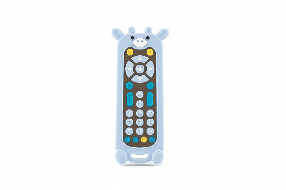Jouet de dentition Télécommade Motif Cerf Bleu