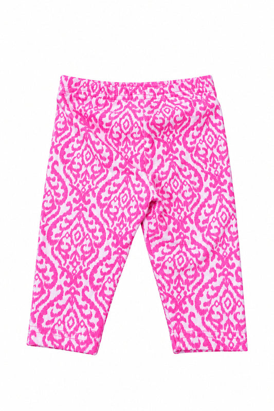 Legging mosaïque Blanc et rose