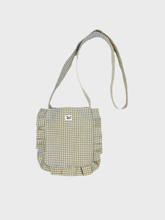 Sac bandolière carroter vert et blanc  - JolÏ