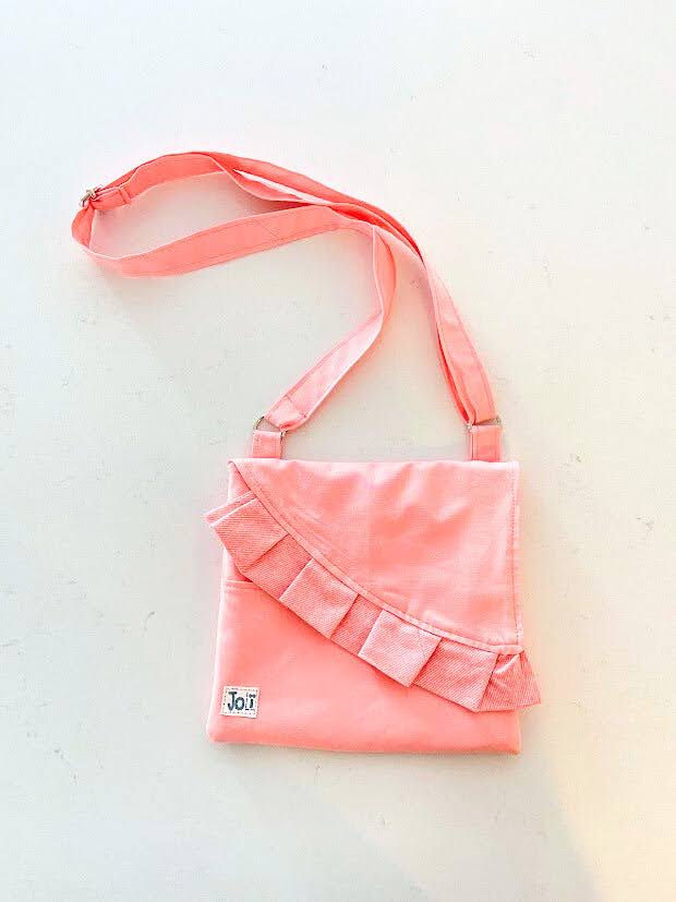 Sac à bandoulière carrée rose - Jolï