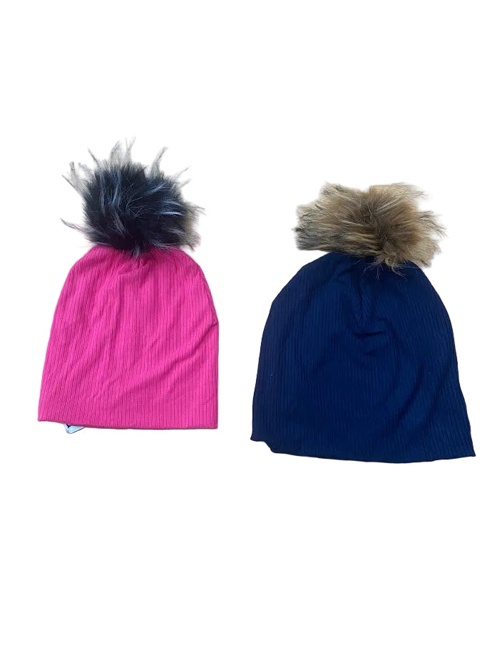 Tuque à pompom non doublée