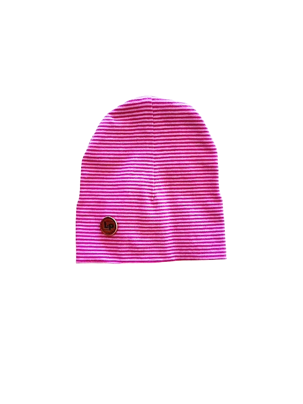 Tuque d'automne rayer magenta et rose