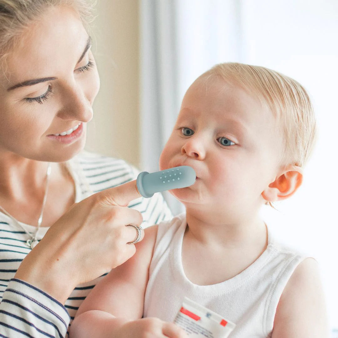 Brosse à dents pour doigts pour bébé - Lot de 2