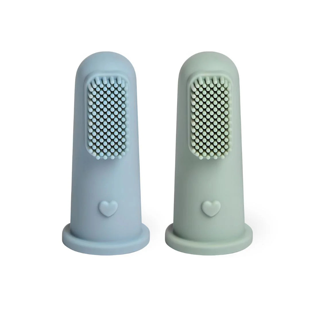 Brosse à dents pour doigts pour bébé - Lot de 2