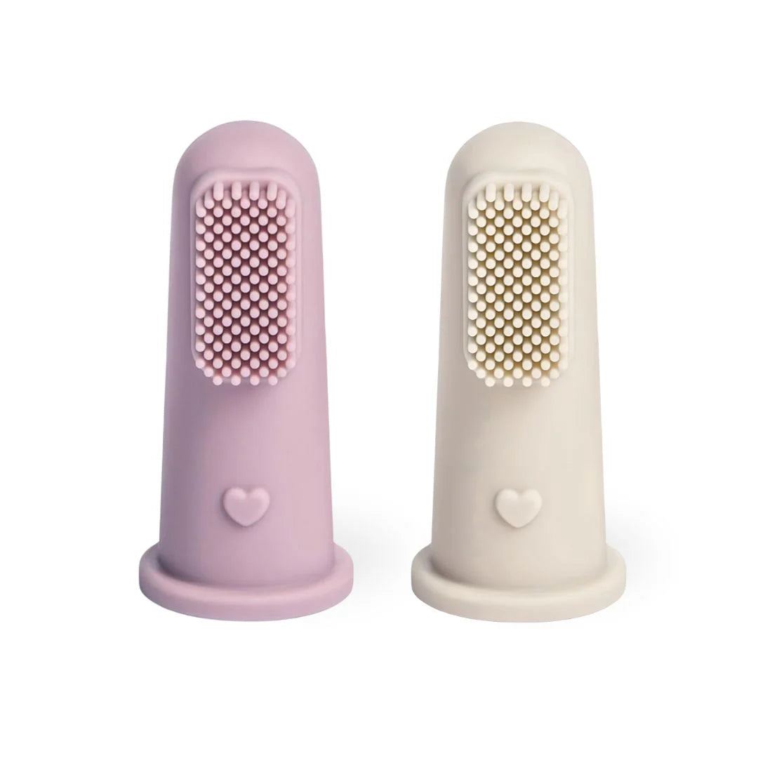 Brosse à dents pour doigts pour bébé - Lot de 2
