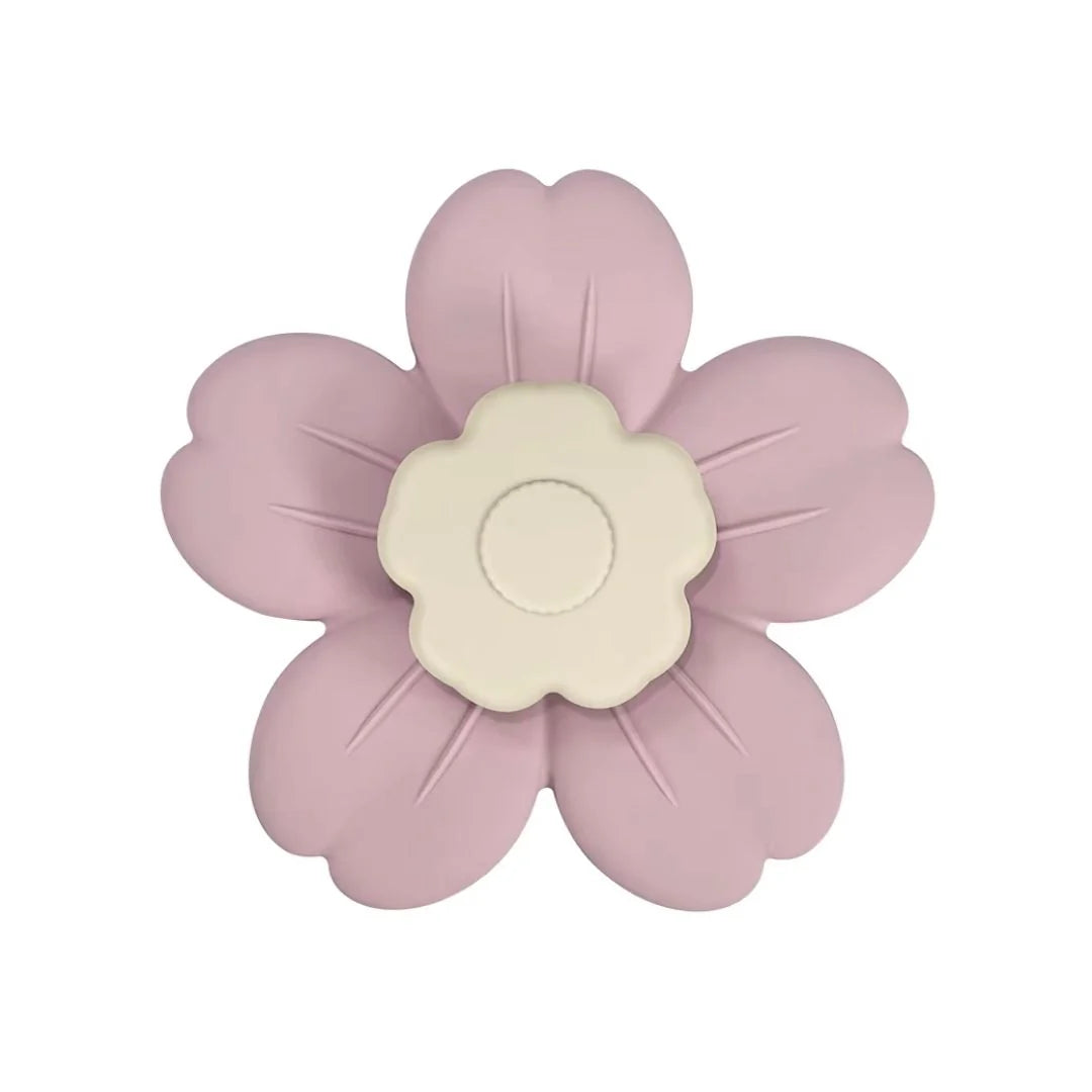 Jouet rotatif à ventouse en forme de fleur