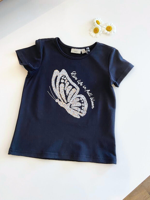 T-shirt Papillon brillant
