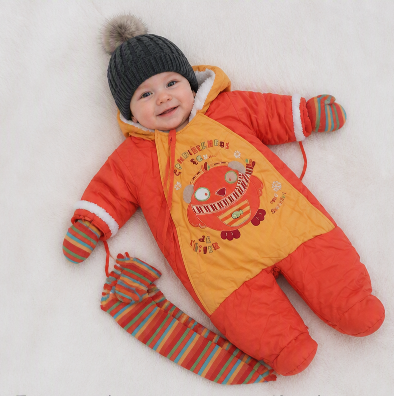 Combinaison de neige + mitaines et foulard