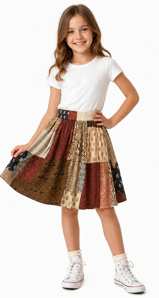 Jupe patchwork bohème