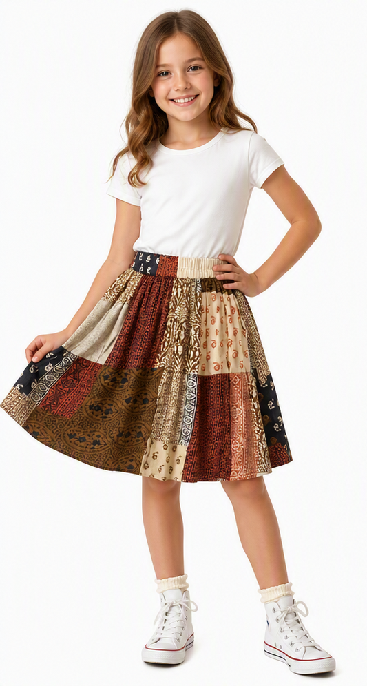 Jupe patchwork bohème