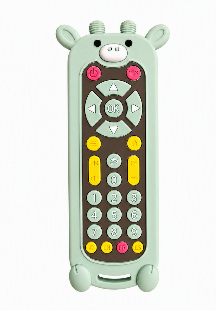 Jouet de dentition Télécommade Vert Motif Cerf