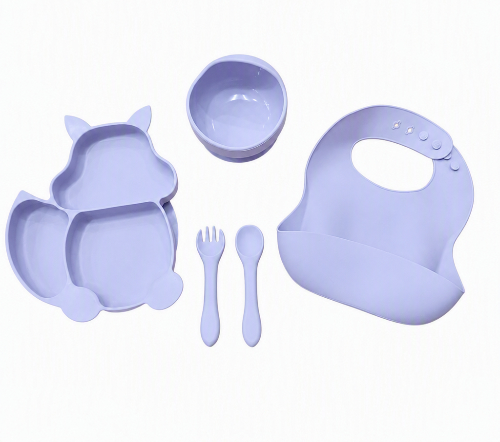 Ensemble vaiselle en silicone 5 morceaux