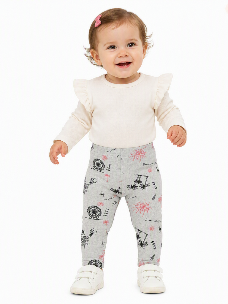 Legging gris Palmier