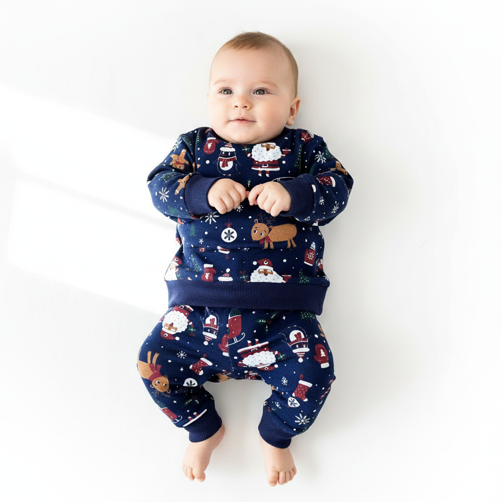 Ensemble 2 pièces Noël bleu