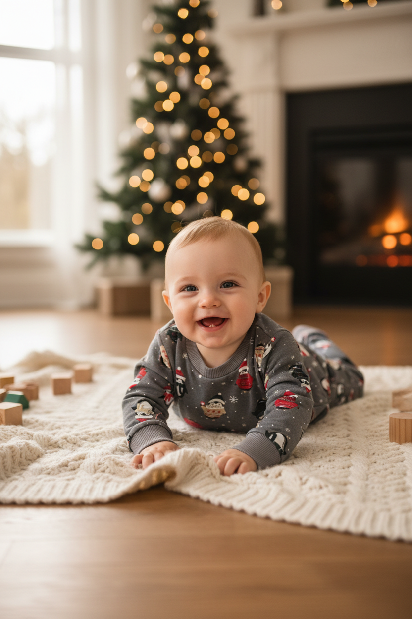 Ensemble 2 pièces Noël gris