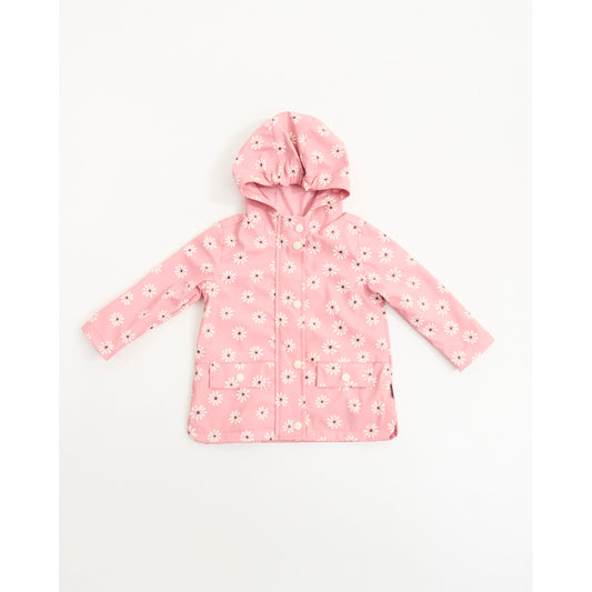 Manteaux printannier rose marguerite imperméable