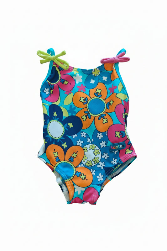 Maillot Fleuri avec Boucles aux bretelles