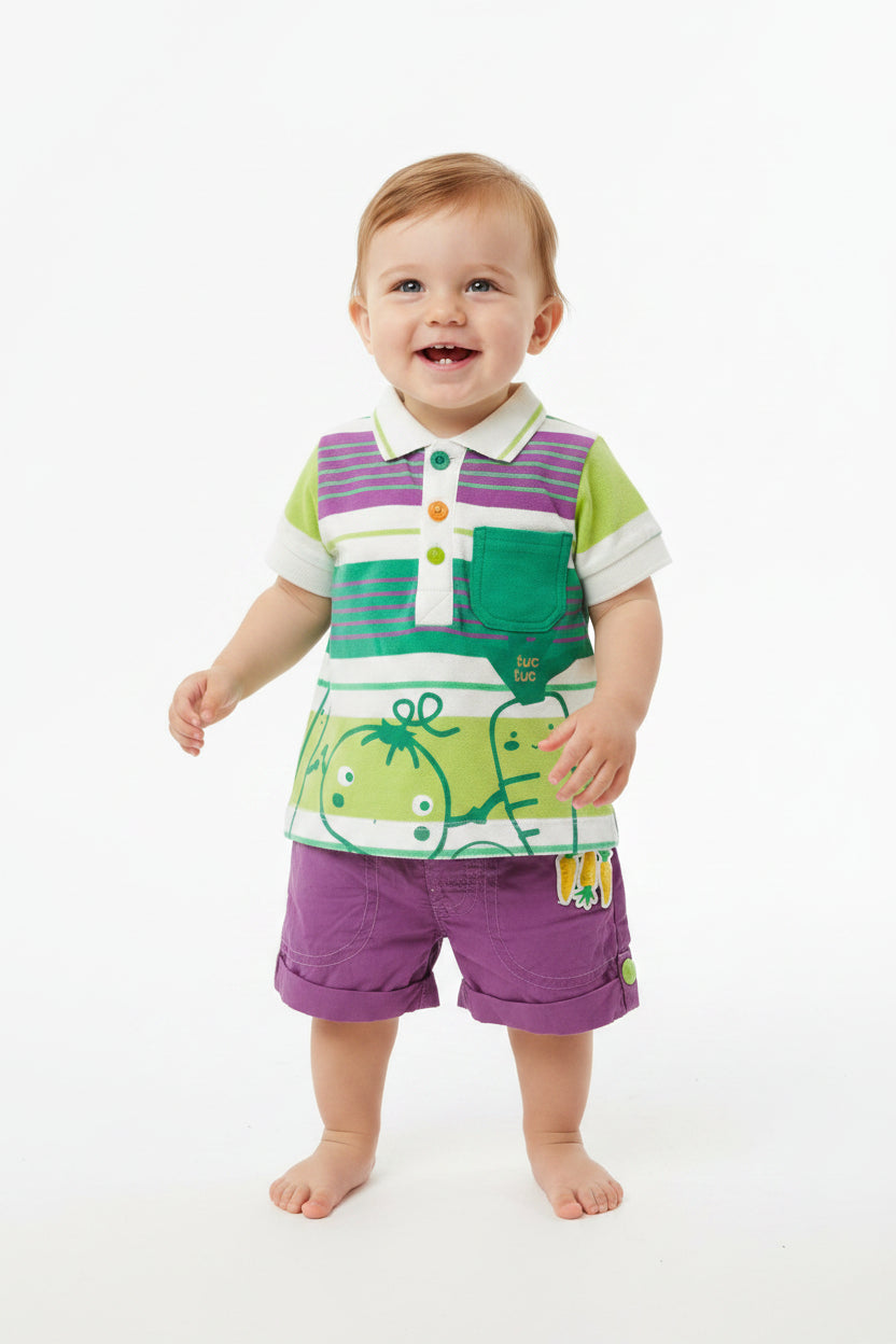 Ensemble Polo + short la Fête des Légumes