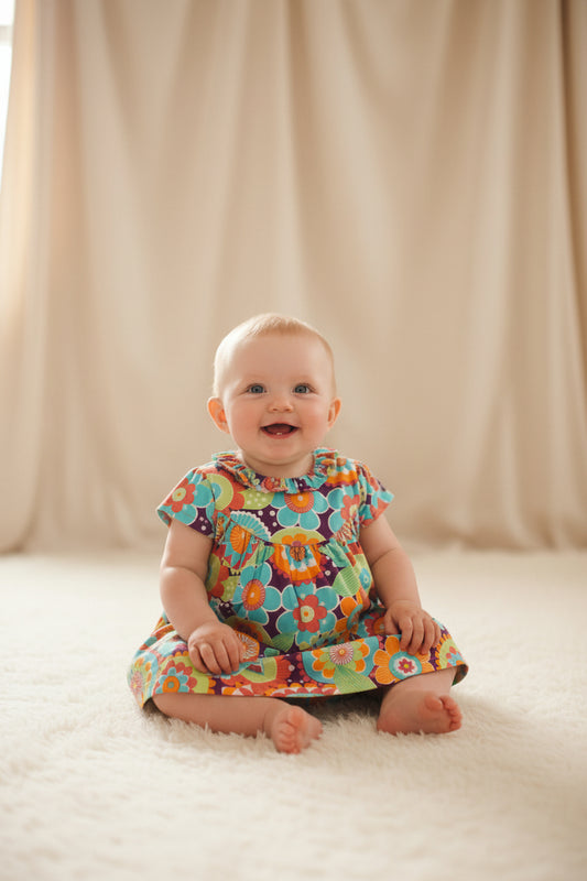 Robe Jardin de fleurs avec la culotte