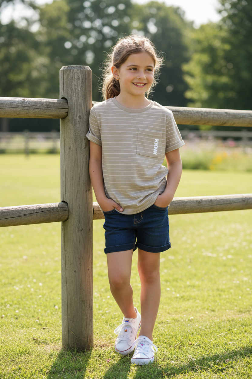 Chandail beige à rayures – confort & style au quotidien
