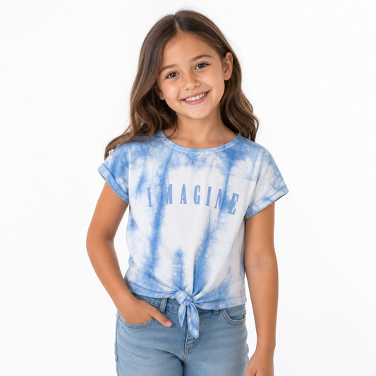 Chandail tie‑dye “IMAGINE”
