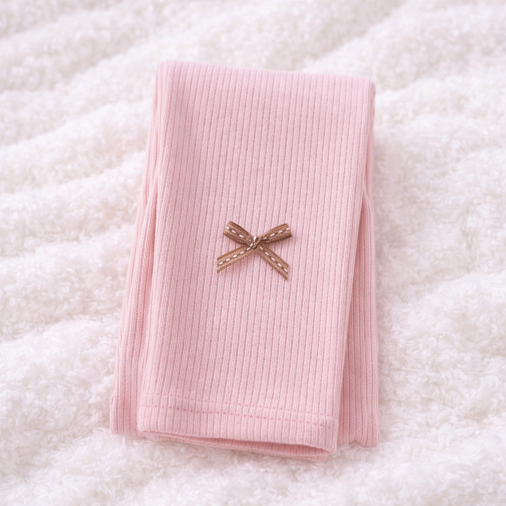 Pantalon Coton Petite Boucle Rose