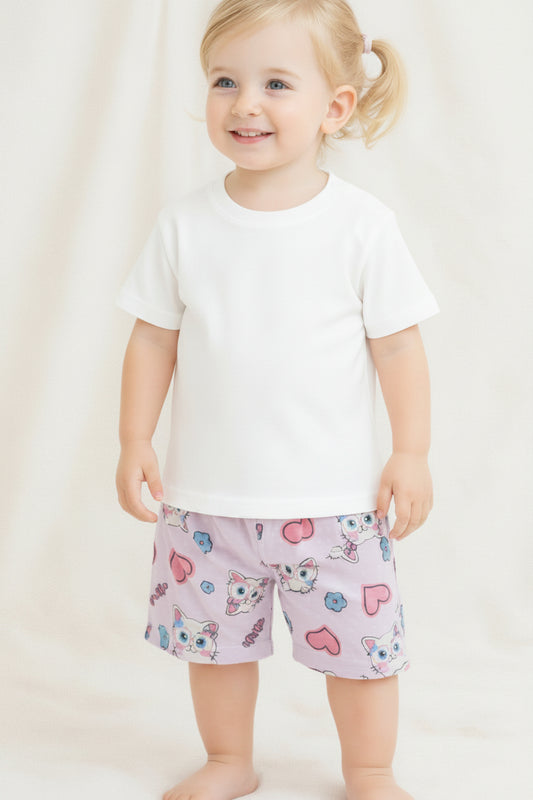 Short violet Chaton a lunette