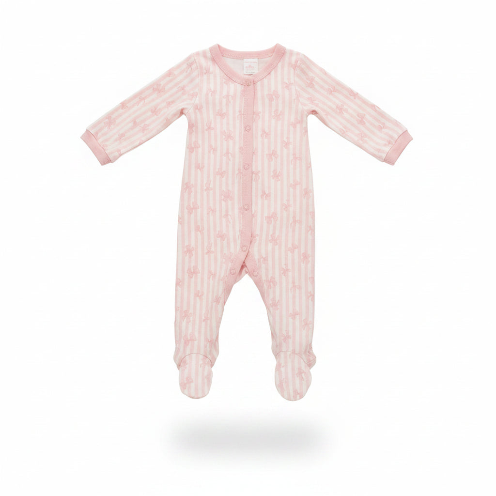 Pyjama/Grenouillère  Petites Boucles Rose