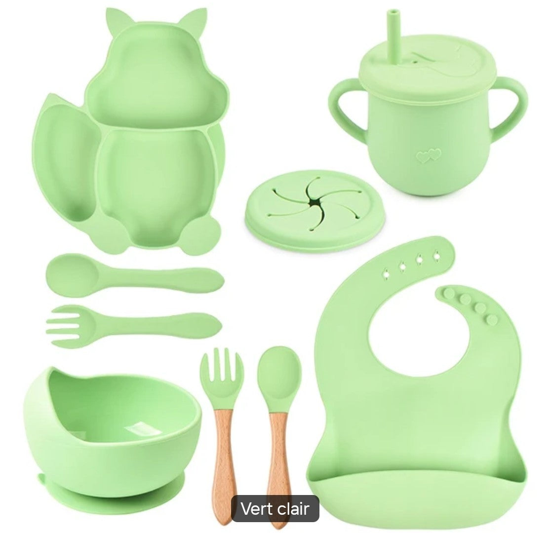 Ensemble de vaisselles en silicone