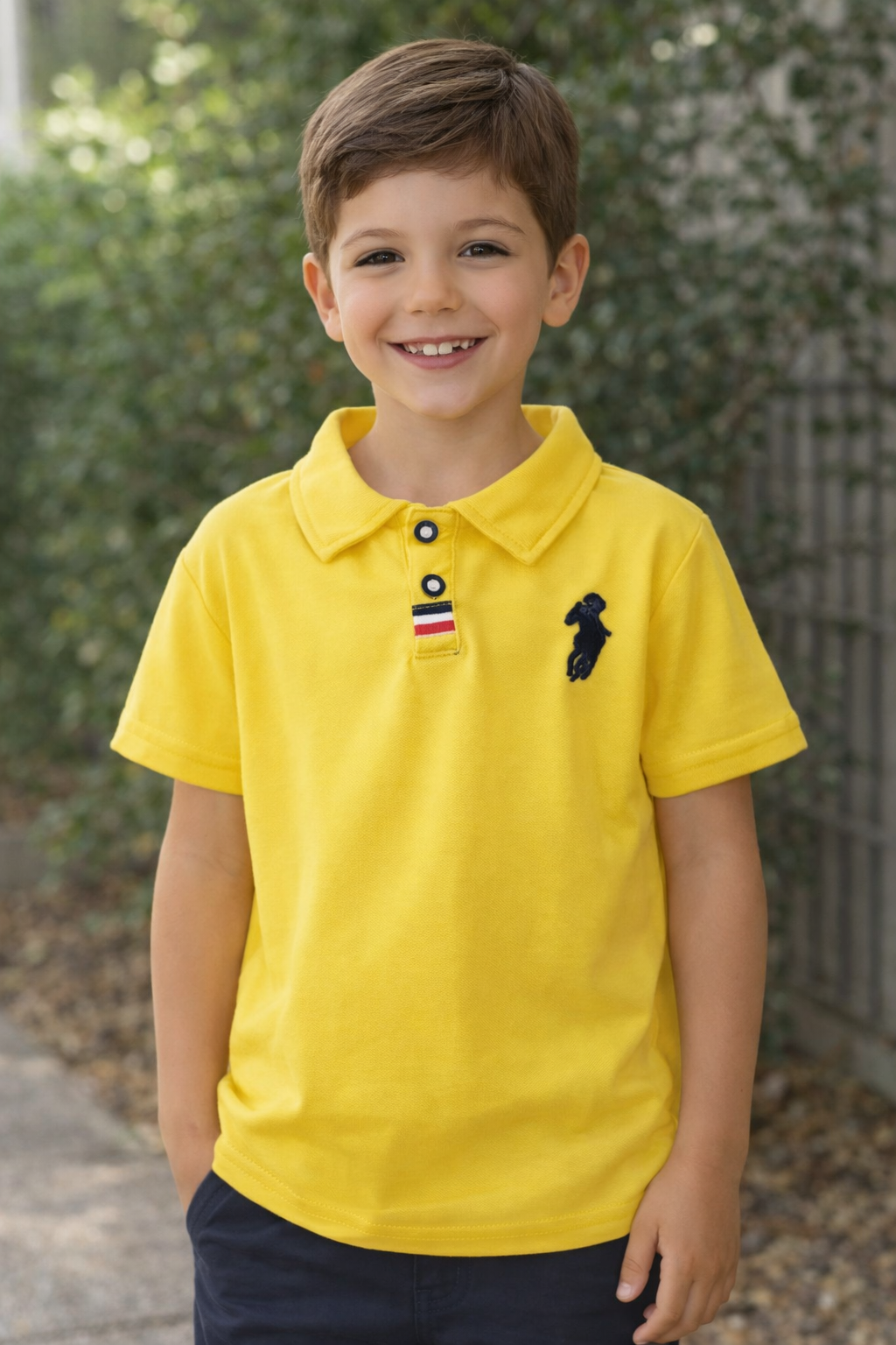 Polo Jaune Ensoleillé Élégant