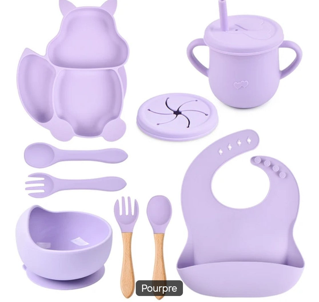 Ensemble de vaisselles en silicone