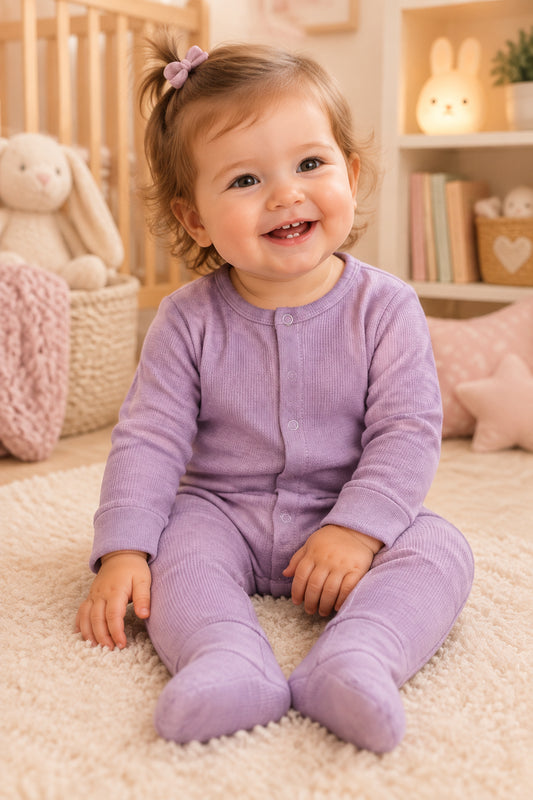 Pyjama grenouillère vieux rose