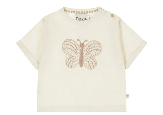 T-shirt bébé papillon – douceur & élégance -Dirkje