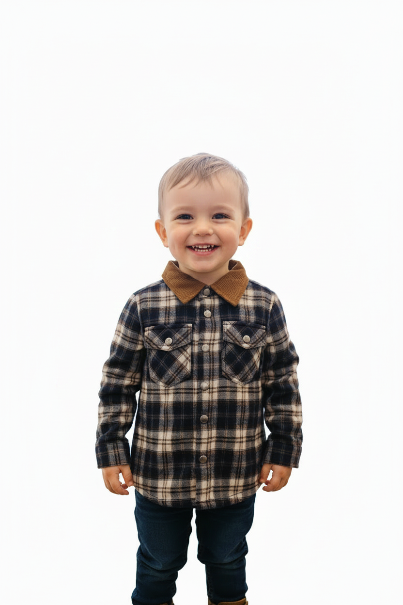Veste a carreaux en Flanelle et Sherpa