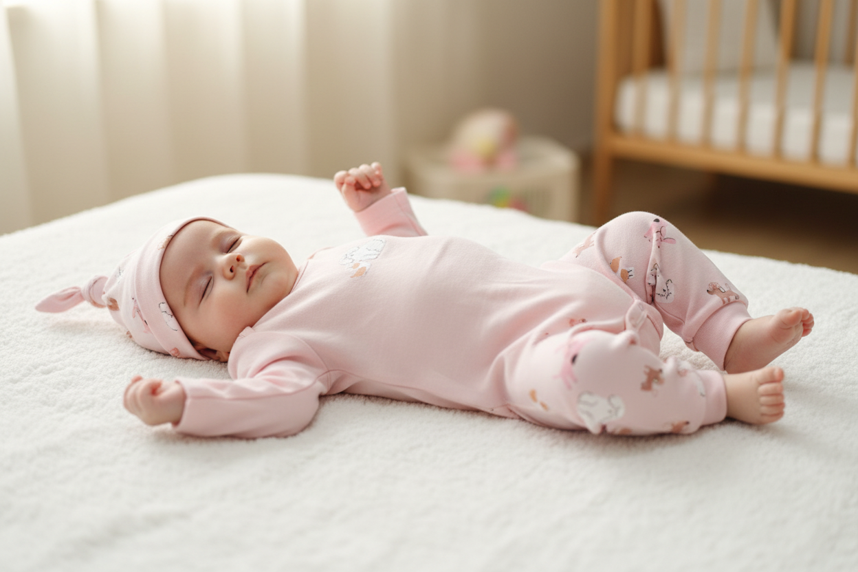 Ensemble pyjamas 3 Morceaux - Petites chiens Rose Tendre