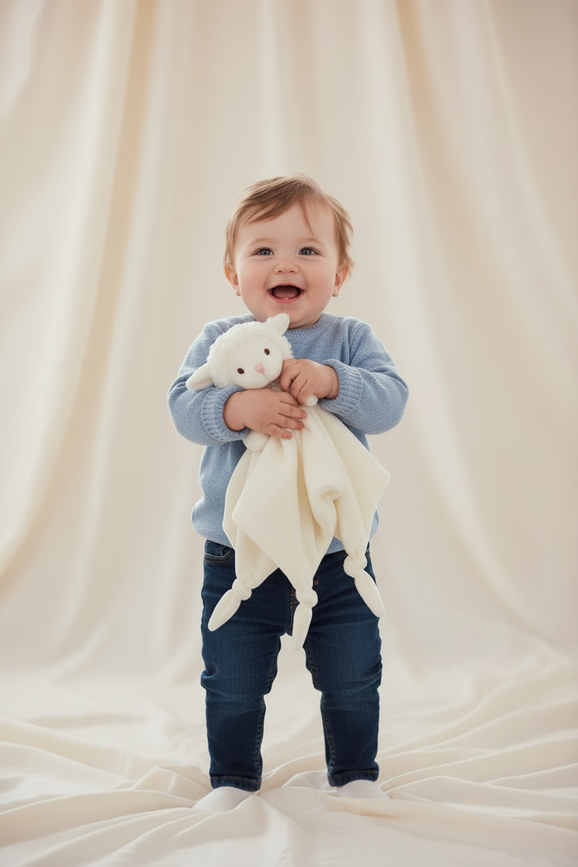 Couverture de sécurité bébé – Agneau tout‑doux