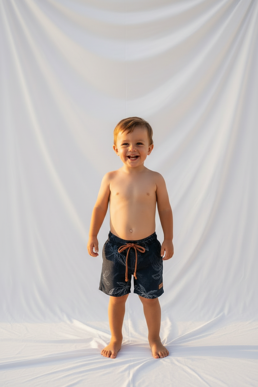Short maillot Palmier