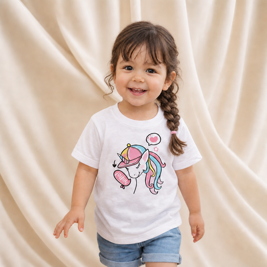 T-Shirt Licorne - Blanc