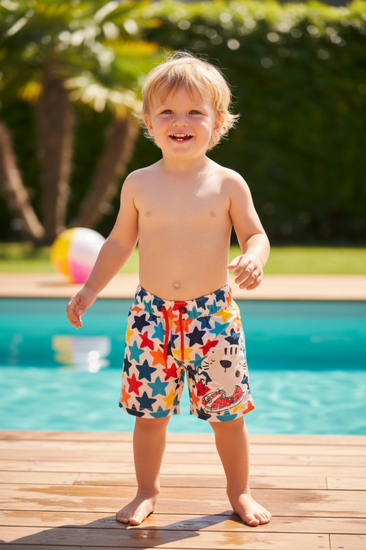 Short Maillot Chat étoilé