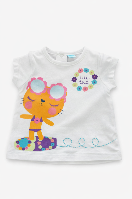 T-shirt Chat Surfeur