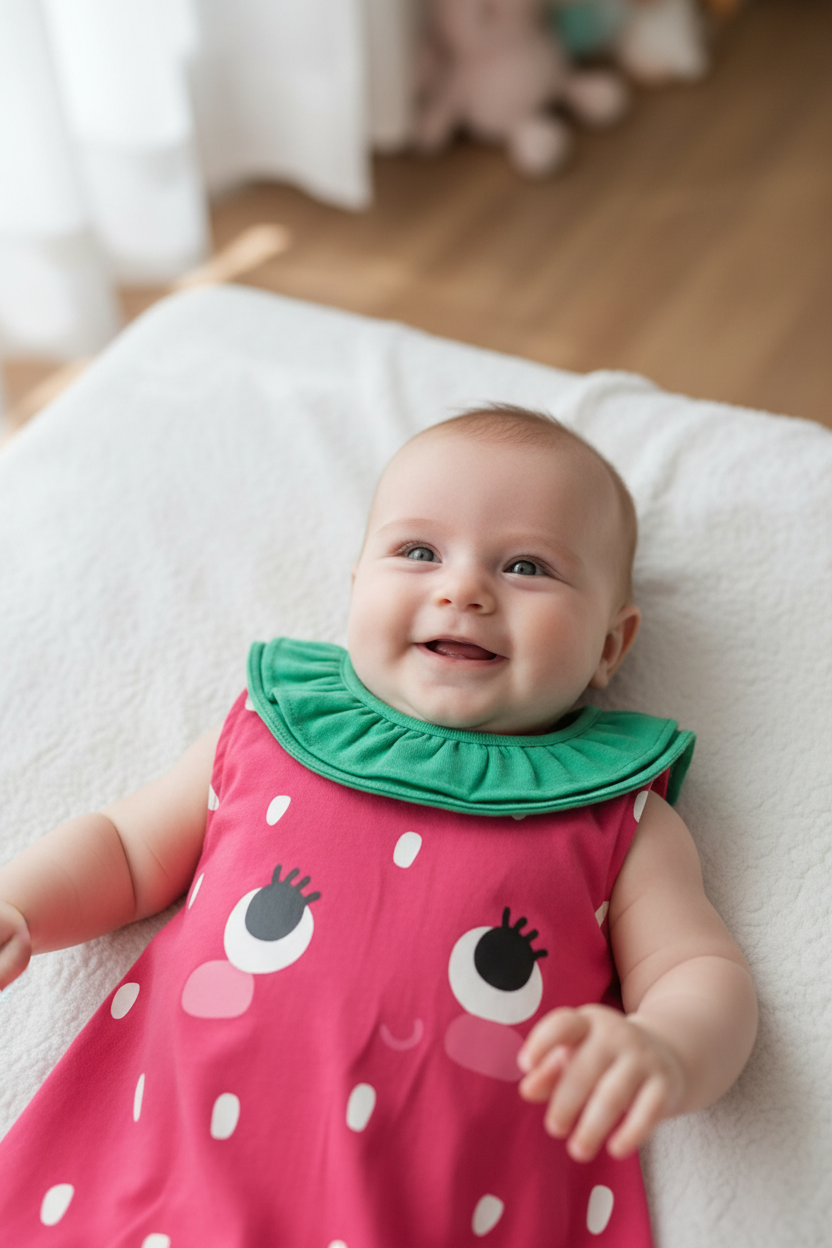 Robe Fraise – Douceur & Fantaisie